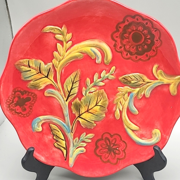 Colorful Decorative Plate, Set of 2 - Picture 3 of 4